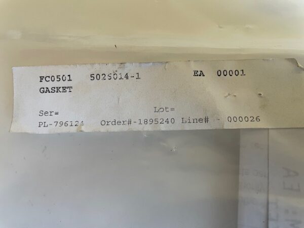 Cessna Wing Locker Aux Fuel Tank Gasket. 300 & 400 Series. New - part number 5026014-1 (view 4)