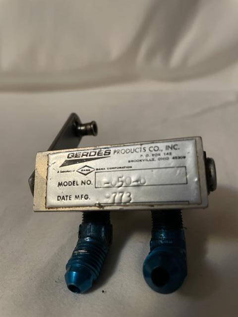 Gerdes Parking Brake Valve. As Removed - part number A-850-8