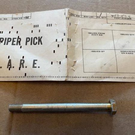 Piper-Cleveland PA-28 Heavy Duty Wheel Bolt.  4".  New Old Stock.