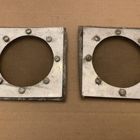 Vintage Aircraft Air Intake-Exhaust Frames And Screens. Used - part number Unknown
