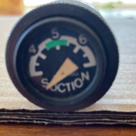 Cessna Single Engine Suction Gauge. Used - part number C668509-0101
