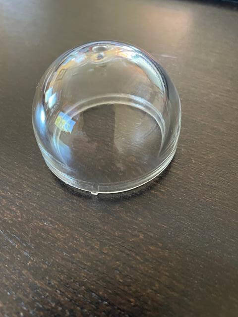 Whelen Clear Glass Nav Lens Cover. 2". New Old Stock - part number W1284C (or A 1280-1)