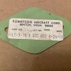 Robertson Aircraft Fitting. PN 1-LE-3-18. New Old Stock - part number 1-LE-3-18