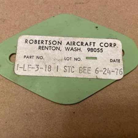 Robertson Aircraft Fitting. PN 1-LE-3-18. New Old Stock - part number 1-LE-3-18