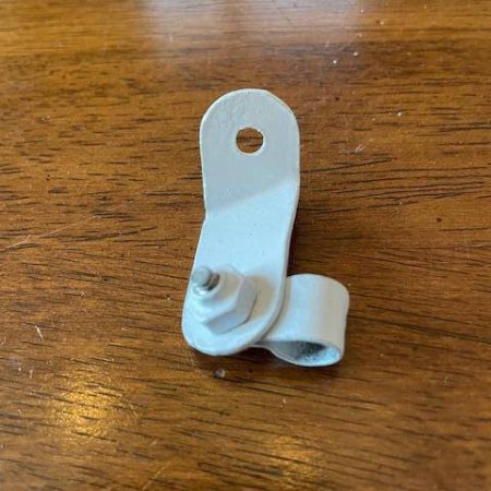 Cessna 150, 172, 175 LEFT Brake Line Strap With Clamp.  Used.