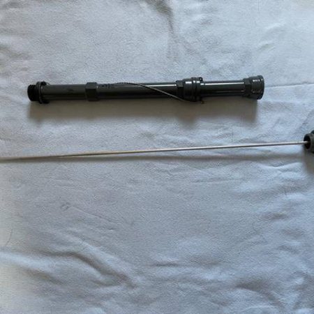 Lycoming O 320- 8 Quart Oil Dip Stick and Tube Assembly With 5" Extension. As Removed - part number 56C23075 (oil tube)