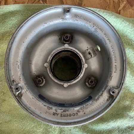 Goodyear Cessna 6.00 X 6 Wheel Assembly.  Used.
