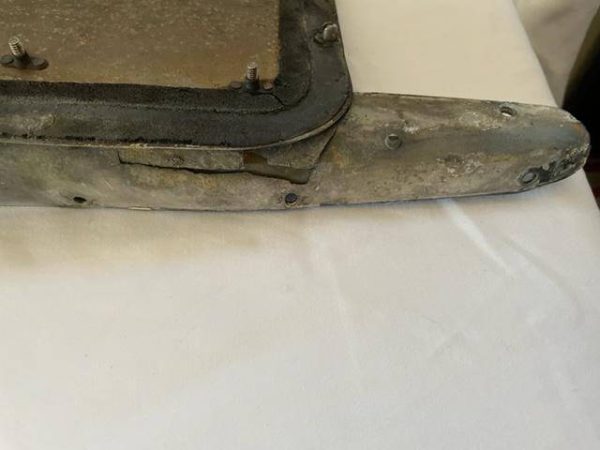 Cessna 310, 320 LEFT HAND Nacelle Battery Box Cover With Integrated Fairing. As Removed - part number 0851792-15 or 0822005-40 (view 3)