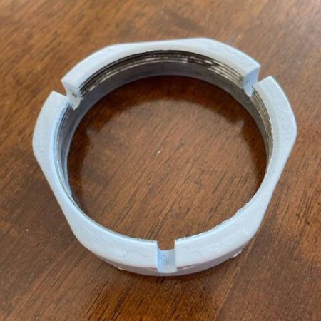 Cessna 206, 210 Nose Gear Shock Strut Assembly Collar Nut. Used - part number 1243617-1