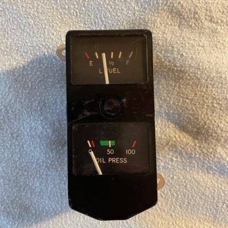 Cessna 150J-L LH Fuel gauge & Oil Pressure Gauge Cluster.  Used.