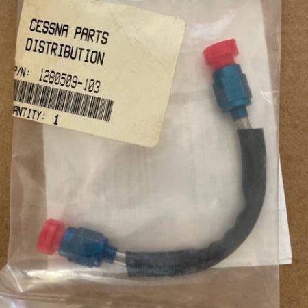 Cessna 210, T210 LEFT Brake Line.  New.