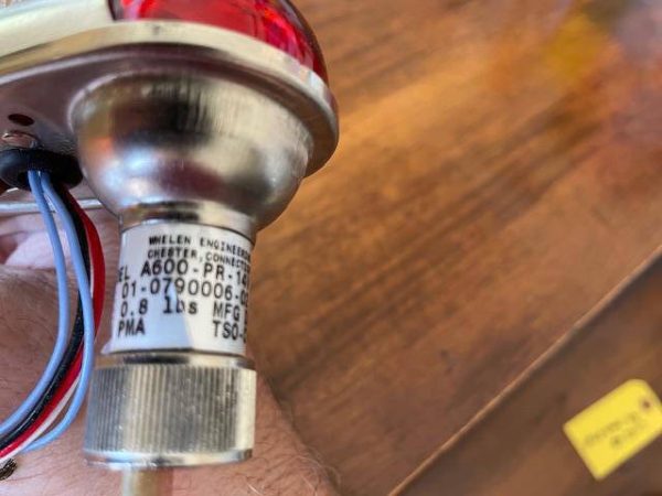Whelen A600-PR Wing Tip Strobe & Nav Light Assembly. Red. New Old Stock - part number A600-PR-14V (view 5)