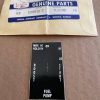 Cessna 205, 206, 210 Series Aux Fuel Pump Switch Decal. New Old Stock - part number 1209015-2