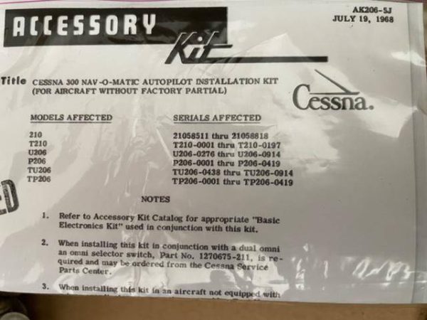 Cessna 206, 210 LEFT Aileron Bellcrank Dual Drive. New Old Stock - part number 1270051-1 (view 4)