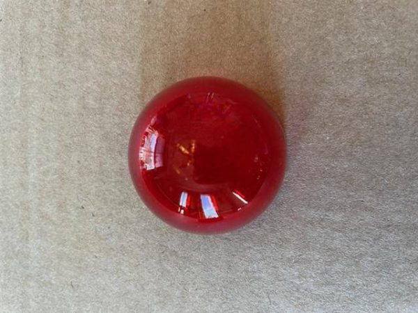 Cessna A1280-2 Red, Glass Nav Light Lens Cover. New - part number A1280-2 (view 1)
