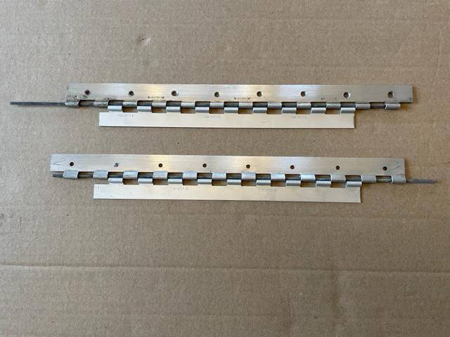 Hinge Halves. Used - part number MS20257-3 (8 3/4" with 9 Barrels)