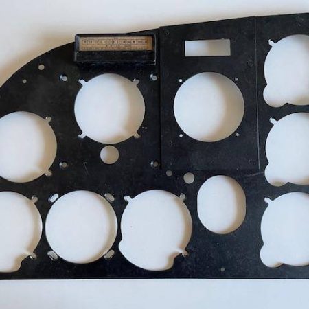 Cessna 182 & 210 LEFT Shock Mounted Instrument Panel. Black Metal, Used - part number 0713621-2