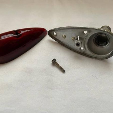Grimes B-3307-4 Beechcraft Baron 28 Volt Red, Glass Nav Light Assembly. Used - part number B-3307-4