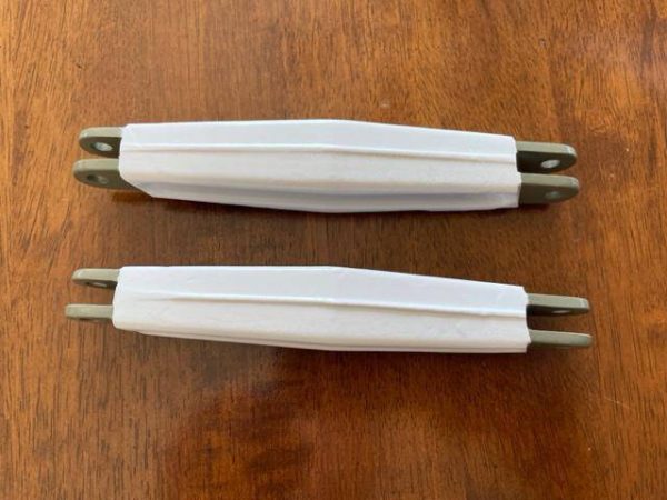 Cessna 206 Nose Gear Upper Strut Braces. Used - part number 1243008-7 (view 2)