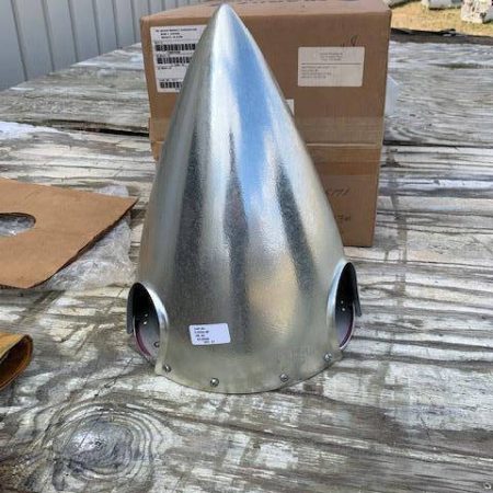 NEW Beechcraft & Cessna & Mooney Hartzell A-2295-2P 3-Blade Propeller Spinner with front and back plates - part number A-2295-2P (assembly.  NOTE: The following are all alternate part numbers:)