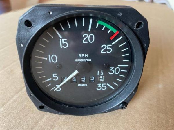 Cessna 182R, Q, P, Engine Tachometer. Removed For Upgrade. Used - part number D1-112-5023 (Mitchell number)