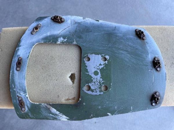 Cessna 182 LEFT Wheel Pant Mounting Plate. Used - part number 0741046-7