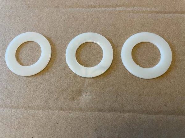 Nylon Flat Washers. New Old Stock - part number NAS1515H14