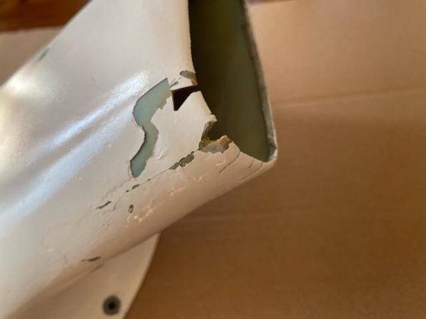 Cessna U206, Cessna 207 LEFT Wing Strut UPPER Cuff/Fairing. As Removed - part number 1227011-5 (view 2)