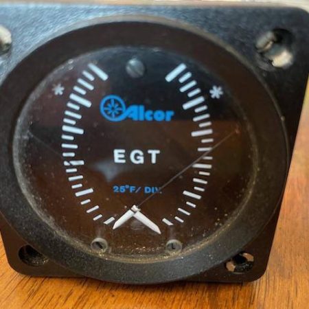 Alcor Dual Exhaust Gas Temperature Gauge.  Used.