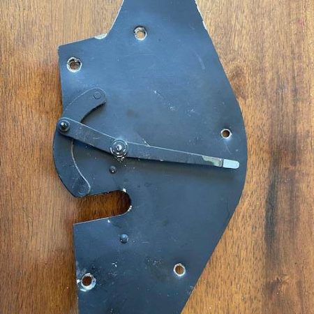 Cessna 310 LEFT, Upper Pedestal Cover Plate With Elevator Trim Indicator.  Used.