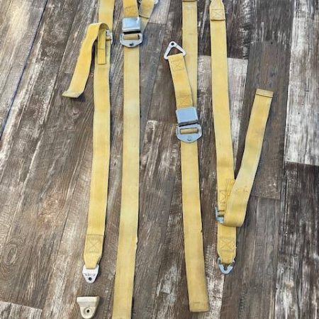Cessna 150, 152, 172 Left And Right Lap Belt And Shoulder Harness Complete Set.  Used.