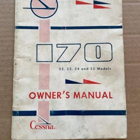 Cessna 170 Owner's Manual.  Used.