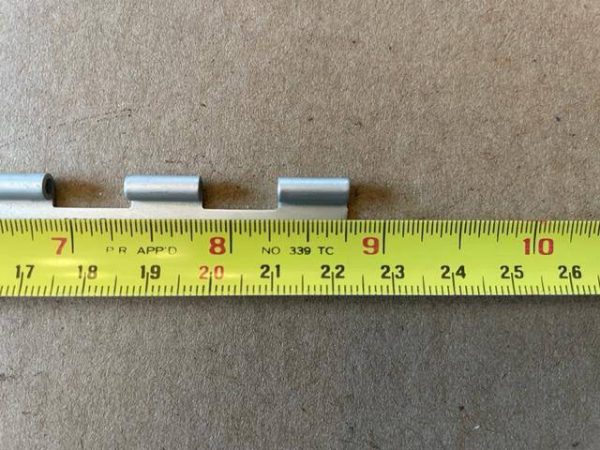 Hinge Halves. Used - part number MS20257-3 (8 3/4" with 9 Barrels) (view 4)