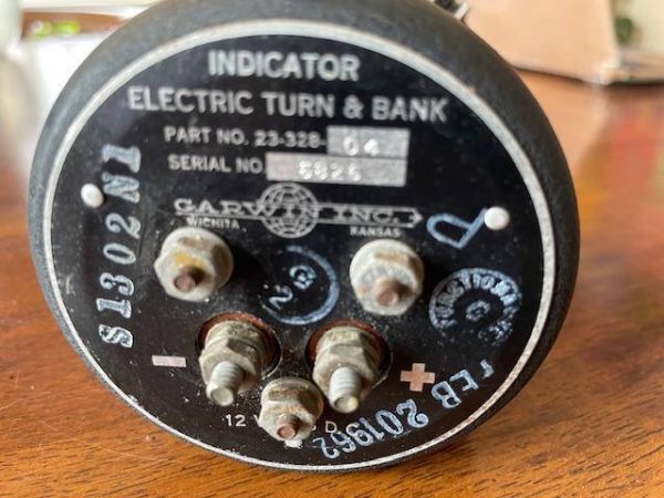 Garwin-Cessna Electric Turn And Bank Indicator. Used - part number 23-328-04 (view 4)