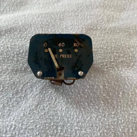 Beechcraft Oil Pressure Gauge.  Used.