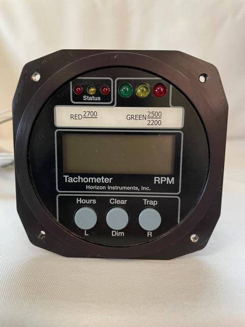 Horizon Instruments P-1000 Digital Engine Tachometer For 6 Cylinder. Used - part number P100-059-142-00
