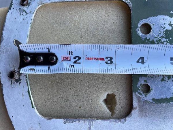 Cessna 182 LEFT Wheel Pant Mounting Plate. Used - part number 0741046-7 (view 3)
