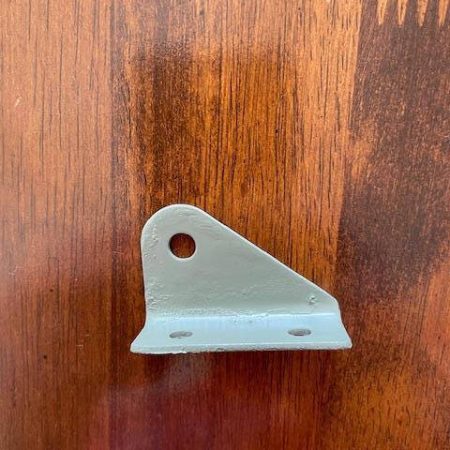Cessna 182 LEFT OUTBOARD Safety Belt Attachment Bracket & Doubler Plate.  Used.