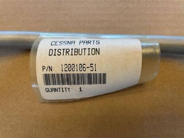 Cessna 180, 182, 185 LEFT Fuel Vent Line For Extended Range Tank. New Old Stock - part number 1200106-51 (view 1)