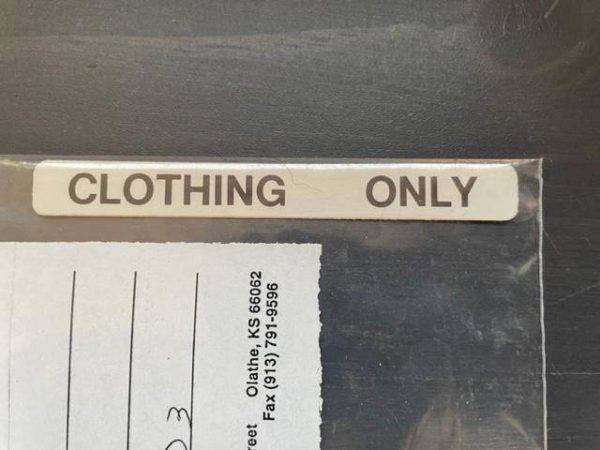 Beechcraft King Air Decal "Clothing Only". New Old Stock - part number 200D3