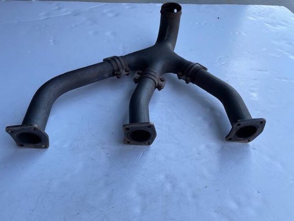 Cessna 182E LEFT Exhaust Assembly; Risers And Collectors. Used - part number 0750130-53 (or -59 Assembly) (view 1)