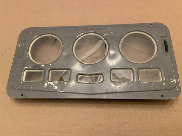 Vintage Aircraft Instrument Panel And Engine Gauge Cluster Panel. Used - part number Unknown
