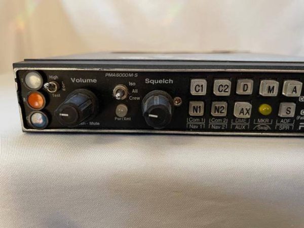 PS Engineering PMA 6000M-S Audio Panel. Used - part number 6000M-S (view 1)