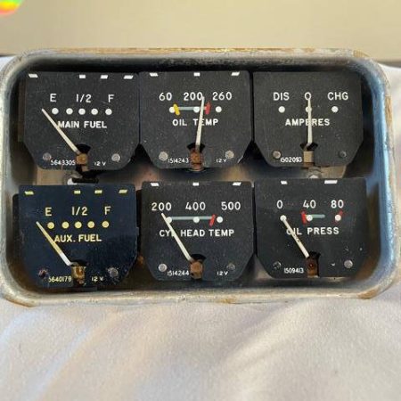 Beechcraft Bonanza & Debonair Early 1960s Full Engine Instrument Gauge Cluster
