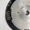 Cessna 172 I & M Fuel Selector Placard. Used - part number 0705048-2 or 0705048-17 or 0716615-7 (for the 1968 I) (view 1)