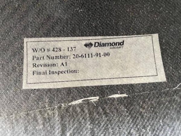 Diamond DA20 Carbon Spinner. Used - part number 20-6111-91-00 (view 4)