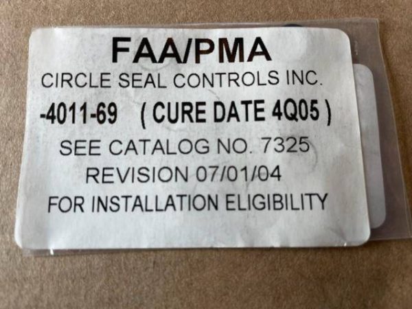 Bombardier Challenger 300 Series/King Aerospace STD Rubber Packing Grommet. PN 4011-69. New Old Stock - part number 4011-69: (91816) (view 1)