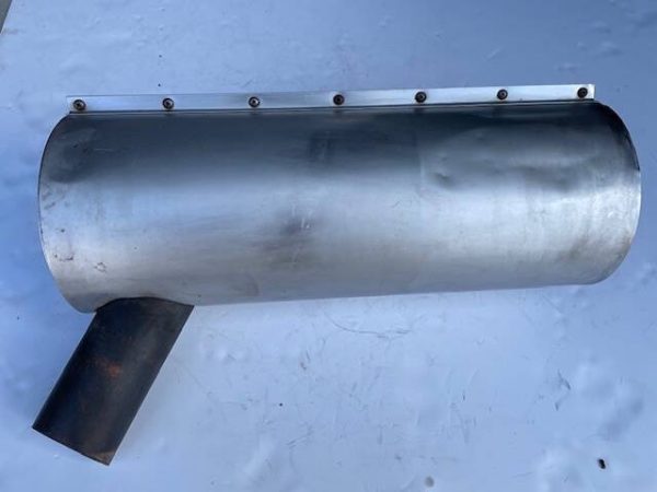 Cessna 182E Muffler With Stainless Steel Shroud. Used - part number 0750130-54 (or -60 Assembly)