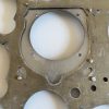 Cessna 182 & 210 LEFT Shock Mounted Instrument Panel. Black Metal, Used - part number 0713621-2 (view 4)