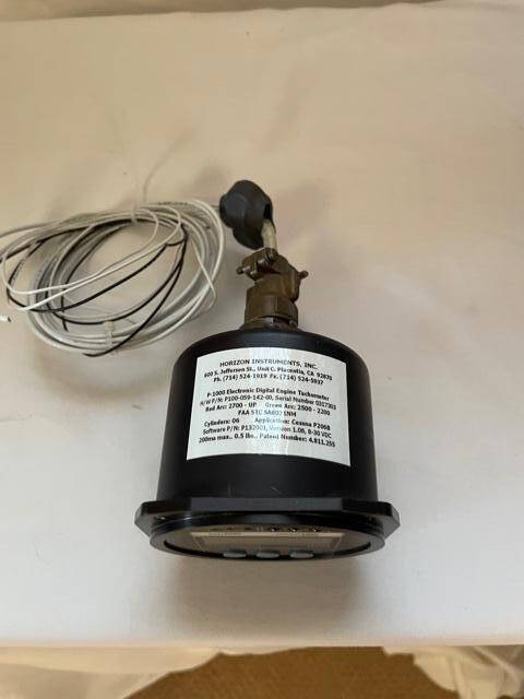 Horizon Instruments P-1000 Digital Engine Tachometer For 6 Cylinder. Used - part number P100-059-142-00 (view 1)